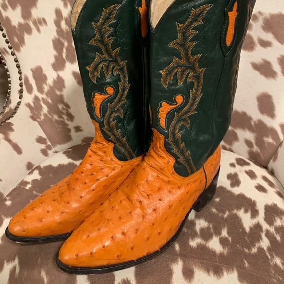 Dan Post Full Quill Ostrich Boots 